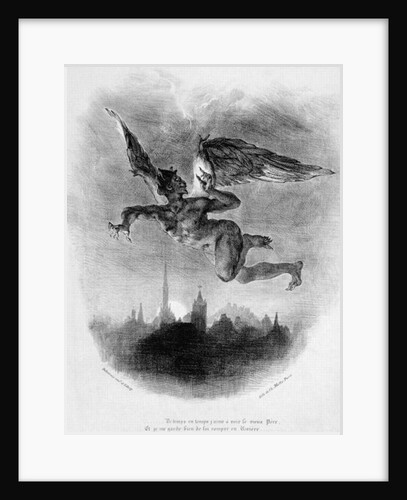 Mephistopheles' Prologue in the Sky by Ferdinand Victor Eugene Delacroix