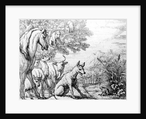 The Ambitious Frog by Francis Barlow