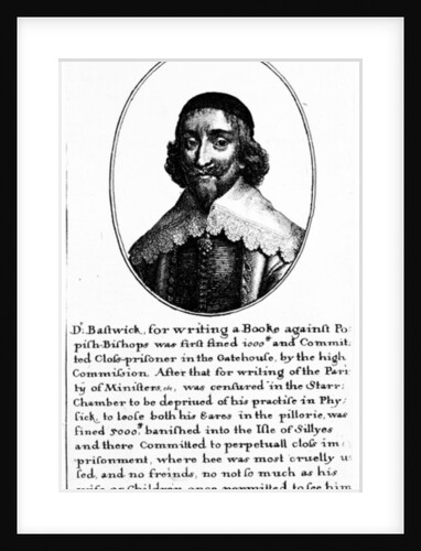 John Bastwick by Wenceslaus Hollar