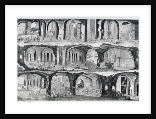 Working in the Wieliczka Salt Mine by Adam Piliński