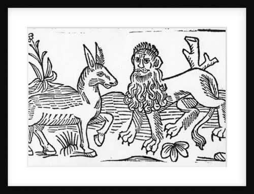 The Lion and the Ass by English School