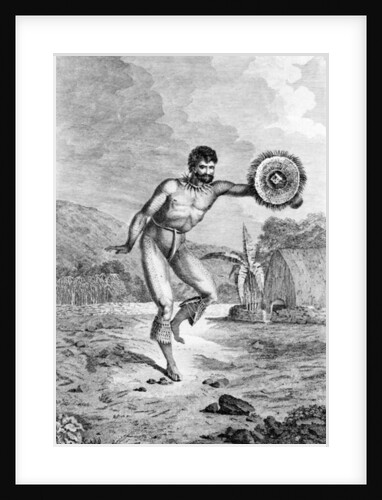 A Man of the Sandwich Islands Dancing by John Webber