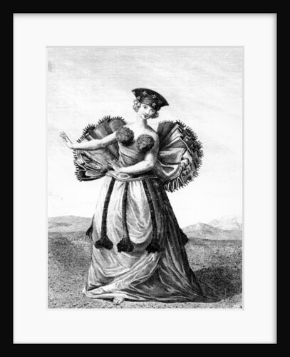 Habit of a Young Woman of Otaheite Dancing, c.1785 by John Webber
