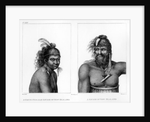Two Savages of New Zealand by Jean (after) Piron