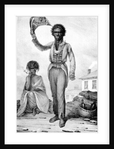 Bungaree, a native chief of New South Wales, engraved by Charles Joseph Hullmandel, 1830 by Augustus (after) Earle