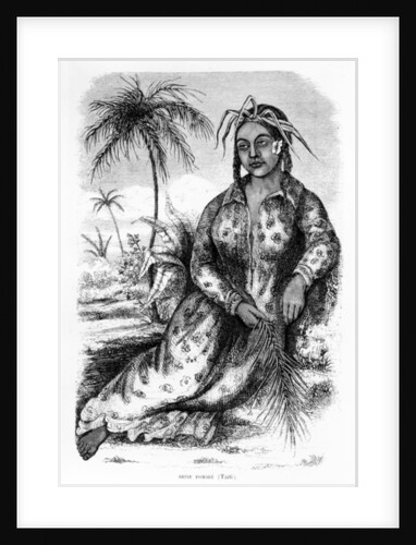 Queen Pomare IV of Tahiti by French School