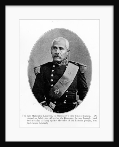 Malietoa Laupepa by German Photographer