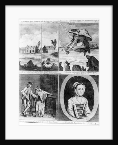 A True Draught of Eliz Canning, a satirical print on the story of Elizabeth Canning, 1753 by English School