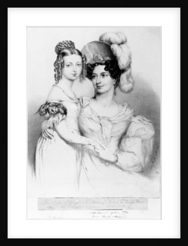 Queen Victoria and her mother Princess Victoria, Duchess of Kent and Strathearn by George (after) Hayter