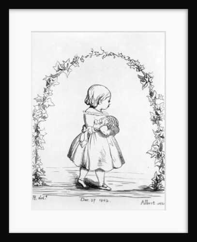 Victoria, The Princess Royal, engraved by Prince Albert, 1842 by Victoria Queen