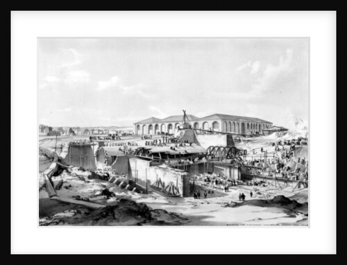 Building the Stationary Engine House, Camden Town, 26th April 1837 by John Cooke Bourne