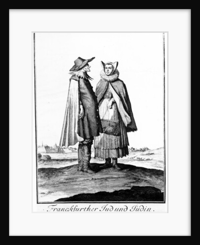 A Jewish Couple from the Frankfurter Judengasse, 1703 by Christoph Weigel