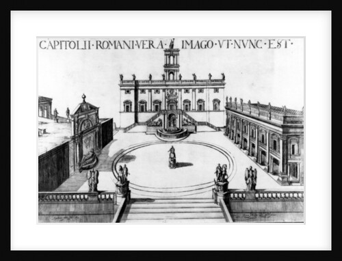 View of the Capitoline in Rome, 1600 by Italian School