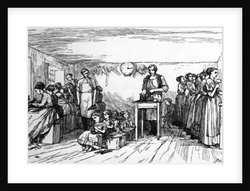 Shoemaking, mid C19th by Brothers Dalziel