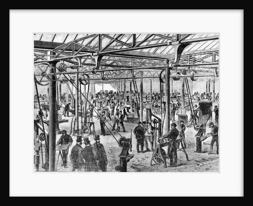 Messrs. Chubb & Son factory on Glengall Road, 1868 by English School
