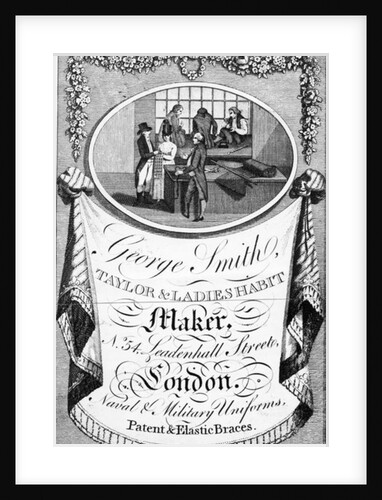 Advertisement for George Smith, Taylor & Ladies Habit Maker by English School