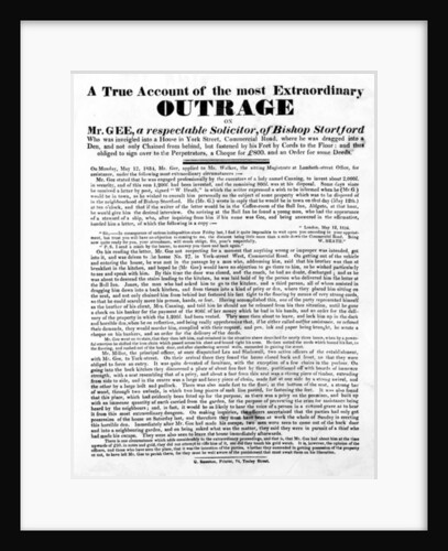 A True Account of the most Extraordinary Outrage on Mr Gee, 1834 by English School