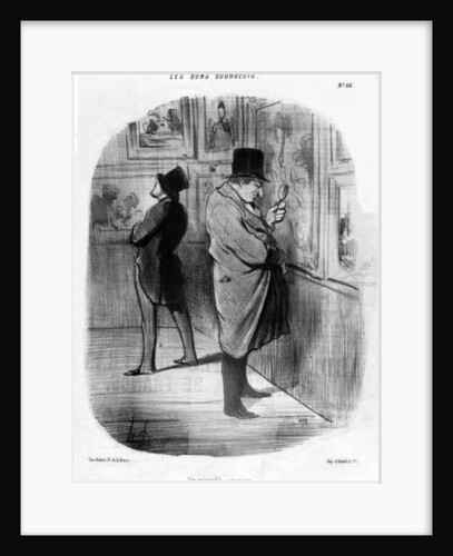 A True Art Lover by Honore Daumier
