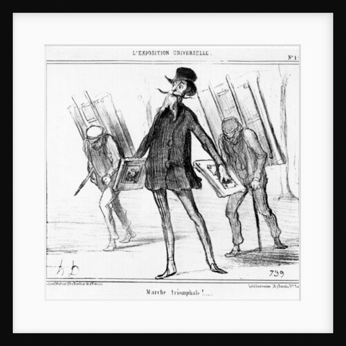The Triumphal March by Honore Daumier