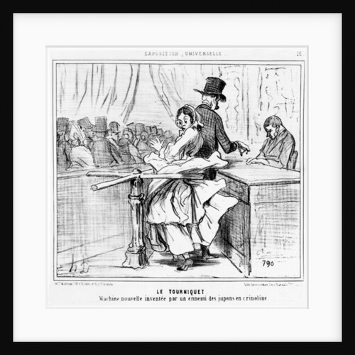 Turnstile at the Universal Exhibition in Paris by Honore Daumier