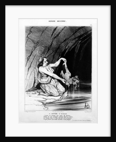 The Baptism of Achilles. by Honore Daumier