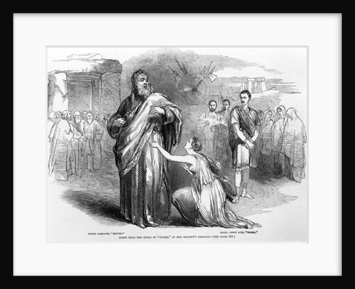 Scene from the Opera 'Norma' at Her Majesty's Theatre, London,1847 by English School