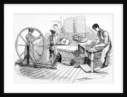 A day at the Royal Porcelain works, Worcester, 1843 by English School