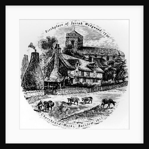 The Churchyard works and St. John's Church, Burslem, 19th Century by English School