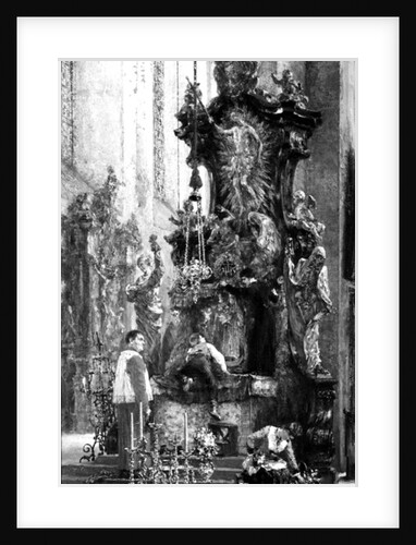 Drawing of an Altar, 1885 by Adolph Friedrich Erdmann von Menzel