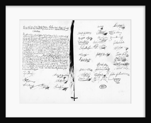 The Abdication Statement of Christina, Queen of Sweden, 1654 by Swedish School