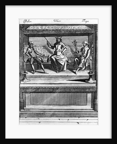 Woden, Thor and Friga, 1670-1680 by Norwegian School