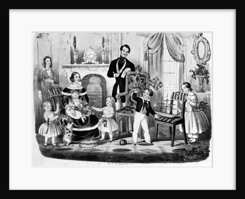 The Royal Children in the Nursery, by T. H. A. E., 1847 by English School