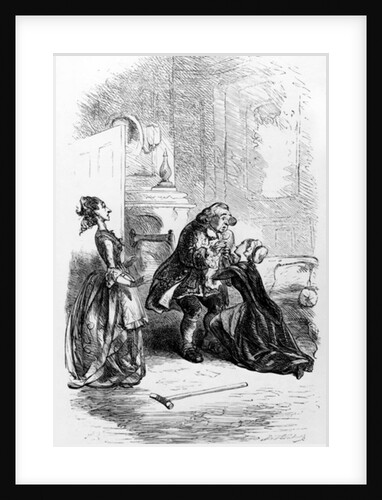 Mr. Bramble and the widow from 'The Expedition of Humphry Clinker' by Tobias Smollett by Hablot Knight Browne