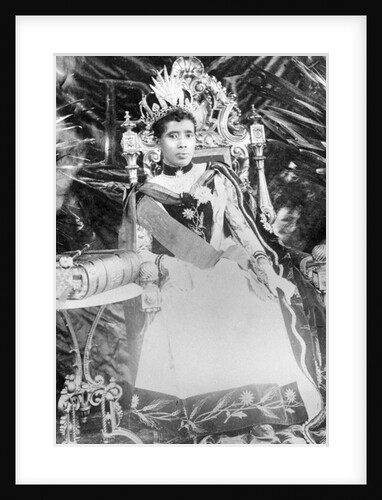 Queen Ranavalona III, circa 1890 by French Photographer