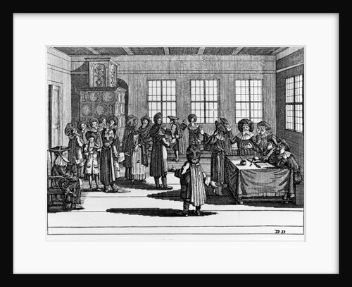 Illustration taken from the 'Jüdisches Ceremonial, oder Beschreibung dererjenigen Gebrduche' by Paul Christian Kirchner, 1724 by German School