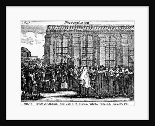 Jewish wedding procession by Georg Puschner from Kirchner's 'Jüdisches Ceremoniel', 1726 by German School