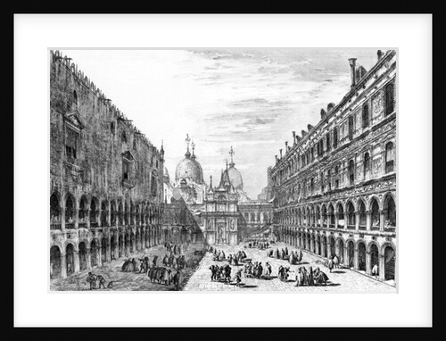View of San Marco, Venice from the courtyard of the Palazzo Ducale, 1741 by Michele Marieschi