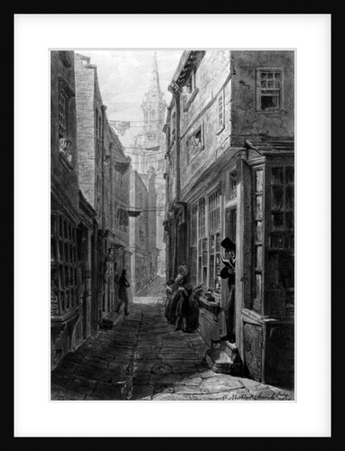 Church Lane near St. Martin's in the Fields London, 1828 by George the Elder Scharf