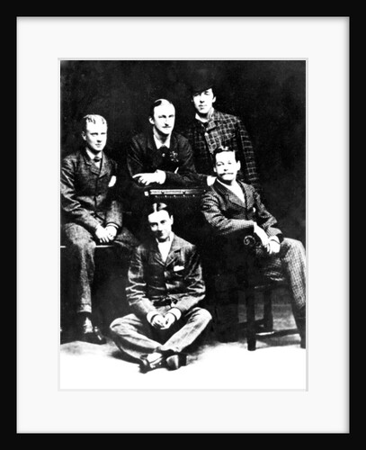 Oscar Wilde with a group of Madgalen friends, 1876 by English Photographer
