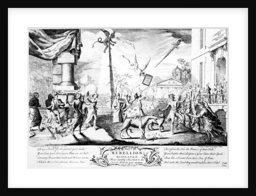 The Rebellion displayed, 1745 by English School