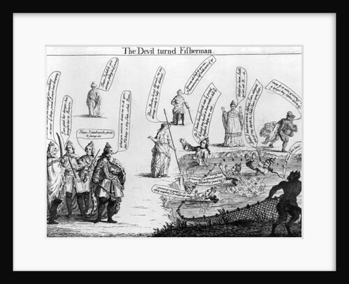The Devil turned Fisherman, c.1757 by English School