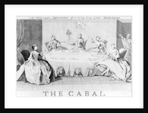 Cabal: The Picturesque Appearance of a Very, Very Grave Statesman, c.1745 by English School