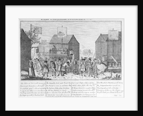 Europe in Masquerade, or the Royal Farce, by G. Foster, 1747 by English School