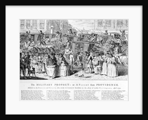 The Military Prophet, or a Flight from Providence, 1750 by English School