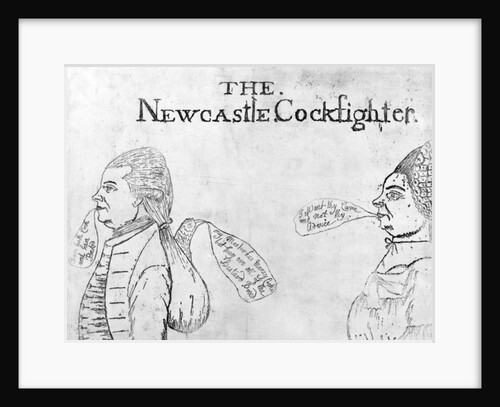 The Newcastle Cockfighter, circa 1750 by English School
