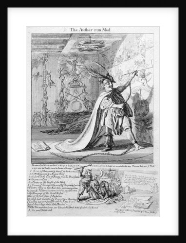 The Author Run Mad, 1755 by Paul Sandby