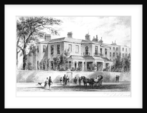 North west view of Camelford House, 1850 by English School