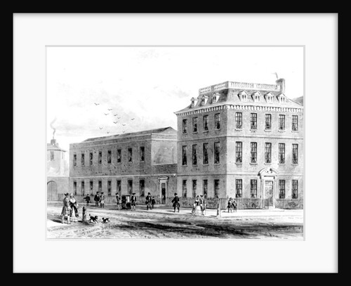 View of the East Side of Soho Square, 1850 by English School