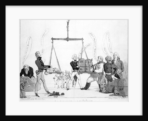 La Balance Poltique, 1815 by English School