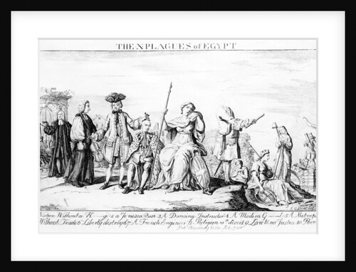 The X Plagues of Egypt, c.1749 by English School